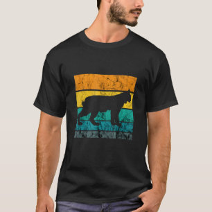 Camiseta Caracal Gato Selvagem Vintage Retro Caracal Gato L