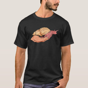 Camiseta Caracóis com caracol na mão agitam caracóis