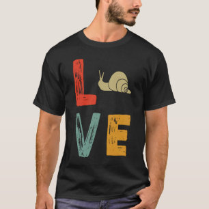 Camiseta caracóis de amor retrô