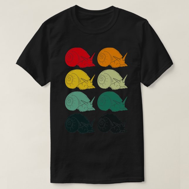 Camiseta Caracóis Retro (Frente do Design)