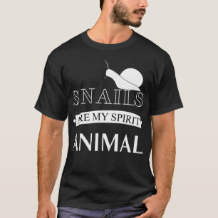 Camiseta Caracóis São O Meu Espírito Animal, Gato De Esc