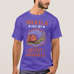 Camiseta Caracóis São Os Meus Animais Espirituosos.