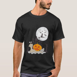Camiseta Caracol Abóbora de Halloween