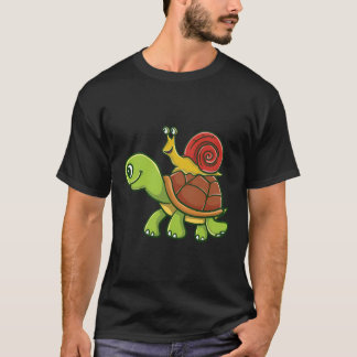 Camiseta Caracol Andando Um Presente De Tartaruga Tartaruga