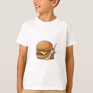 Camiseta Caracol Bobo com Casca de Hambúrguer Infantil