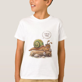 Camiseta Caracol Cansado Fofo