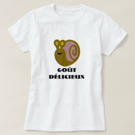 Camiseta Caracol colorido e goût délicieux
