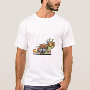 Camiseta Caracol Corredor Turbo-Carregado com Aumentador de