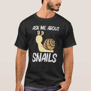 Camiseta Caracol Cortado Para Homens Caracóis De Água fresc