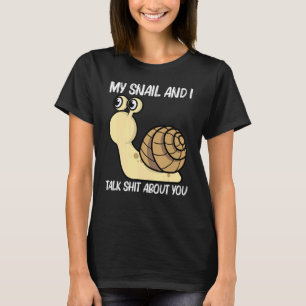 Camiseta Caracol Cortado Para Homens Caracóis De Água fresc