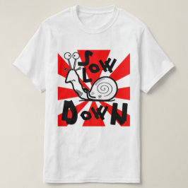 Camiseta Caracol de Desenho Animado Divertido e Legal