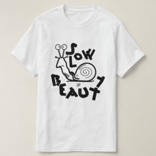 Camiseta Caracol de desenho animado engraçado e legal