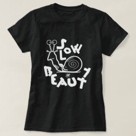 Camiseta Caracol de desenho animado engraçado e legal