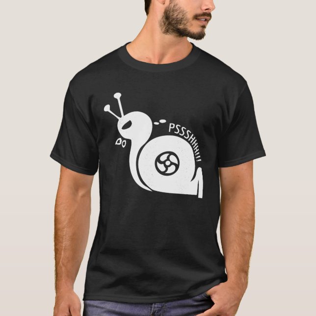 Camiseta Caracol Engraçado Turbo Boost Racing Pshh T Shirt (Frente)
