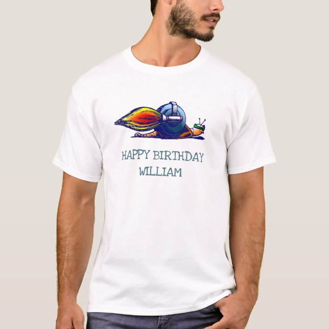 Camiseta Caracol Foguete (Frente)
