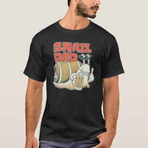 Camiseta Caracol-Pai Rare Snail Keeper Pet Slug