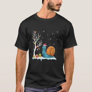 Camiseta Caracol Santa Hate Árvore Festiva Luz Natal Pajam