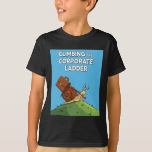 Camiseta Caracol Subindo Escada Corporativa Negócios Divert