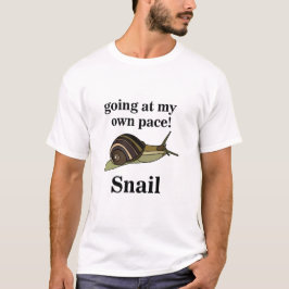 Camiseta Caracol Vai Ao Meu Próprio Raio Engraçado