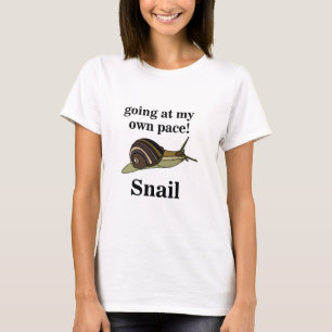 Camiseta Caracol Vai Ao Meu Próprio Raio Engraçado