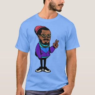 Camiseta Caractere 1 do toque da anca retrorada legal