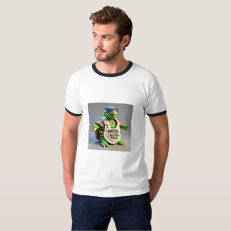 Camiseta Caractere 3D da Tartaruga Mestre