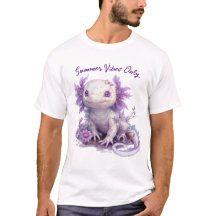 Caractere Axolotl Adorável com Design de texto de 