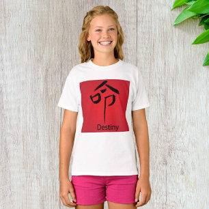 Camiseta Caractere chinês de destino