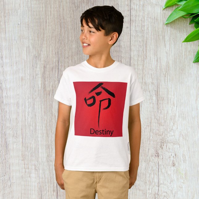 Camiseta Caractere chinês de destino (Criador carregado)