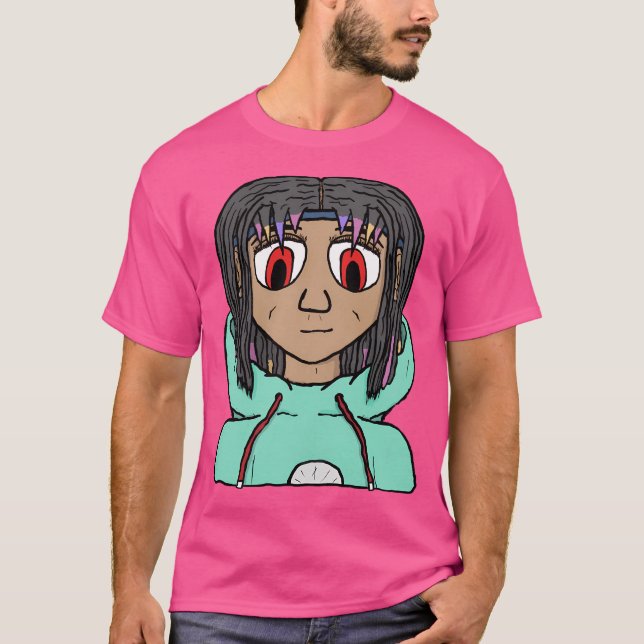 Camiseta Caractere de Adolescente Anime (Frente)