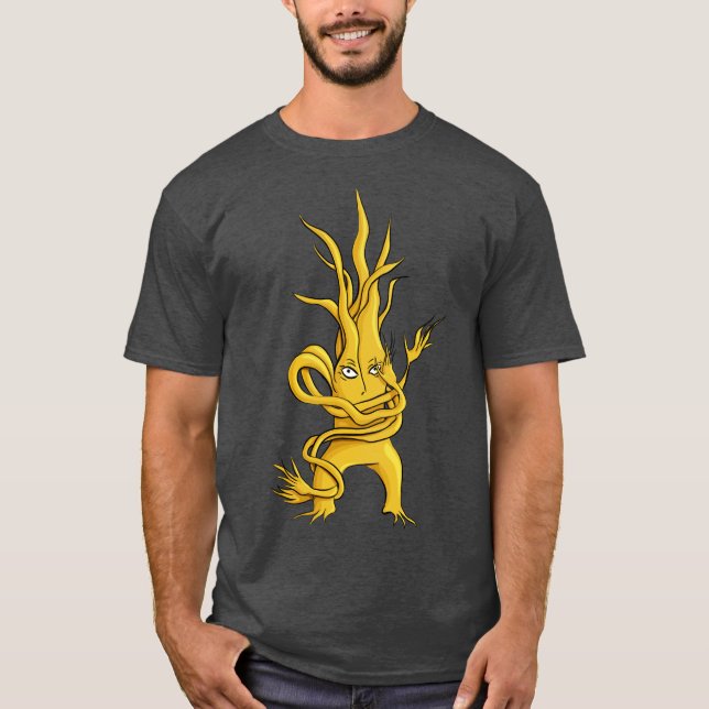 Camiseta Caractere De Árvore Cerrante Com Ramificações Cort (Frente)