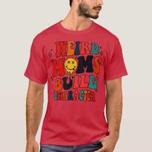 Camiseta Caractere de construção de mães esquisitas Groovy 