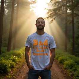 Camiseta Caractere de Criação de Decisões Incorretas