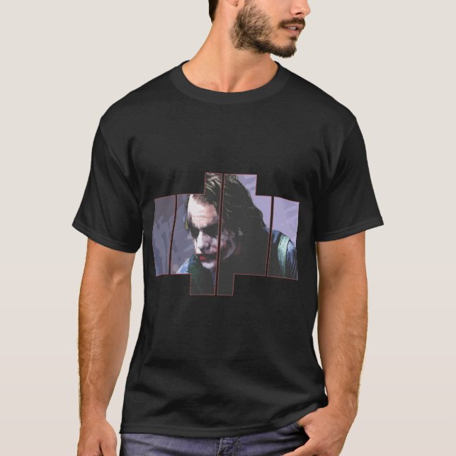 Camiseta Caractere de Filme do Joker do Heath Ledger (Frente)