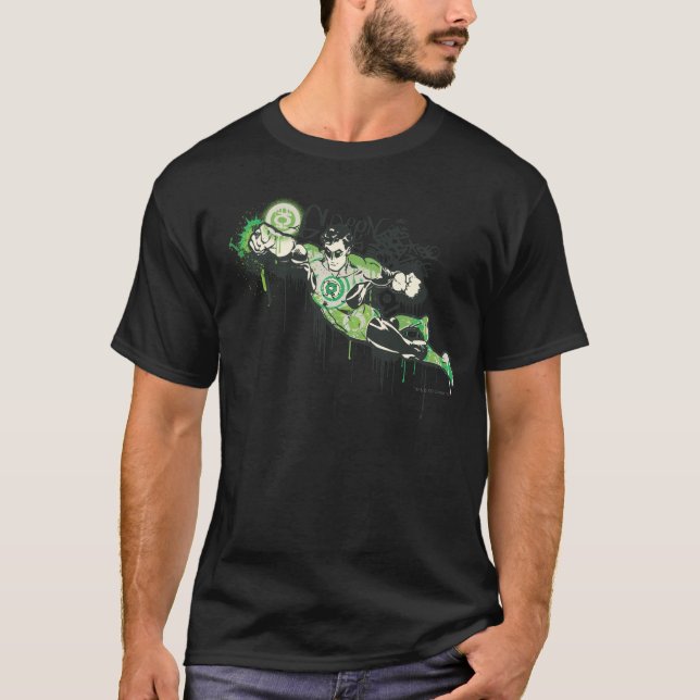 Camiseta Caractere de Grafite Lanterna Verde (Frente)