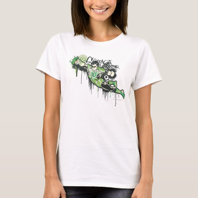 Camiseta Caractere de Grafite Lanterna Verde (Frente)