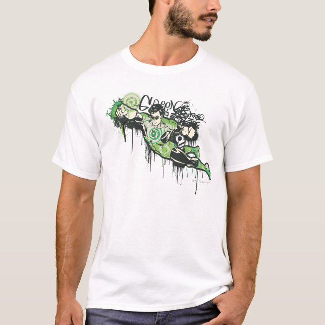 Camiseta Caractere de Grafite Lanterna Verde (Frente)