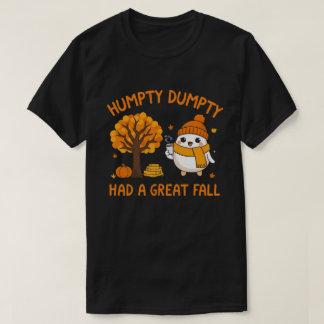 Camiseta Caractere de Ovo Cachorro Pumpkin outono Ilustraçã