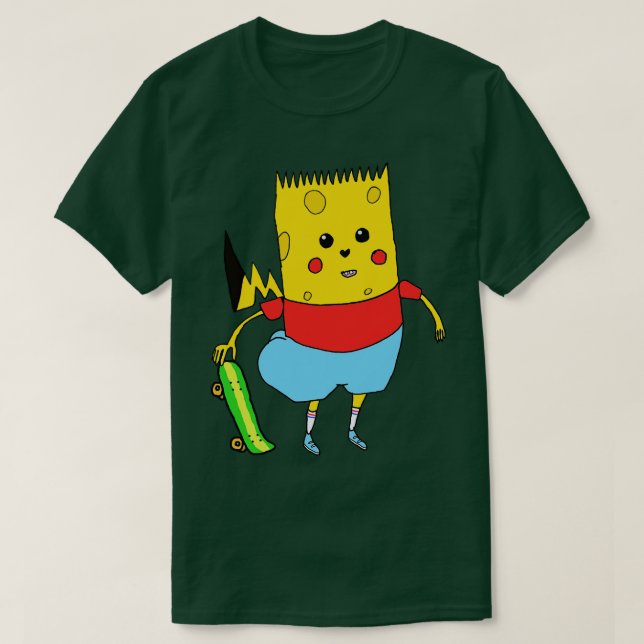 Camiseta Caractere do Toon Amarelo (Frente do Design)