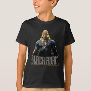 Camiseta Caractere e Nome de Adão Preto
