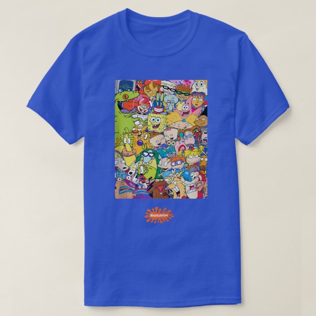 Camiseta Caracteres Classic 90s Nickelodeon  (Frente do Design)