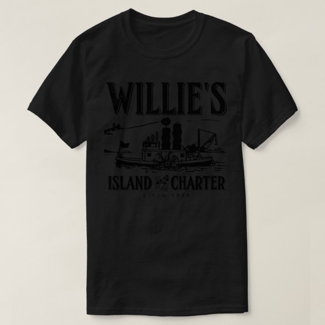 Camiseta Caracteres da Ilha Willies (Frente do Design)