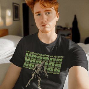 Camiseta Caracteres da múmia desempacotados: Halloween assu