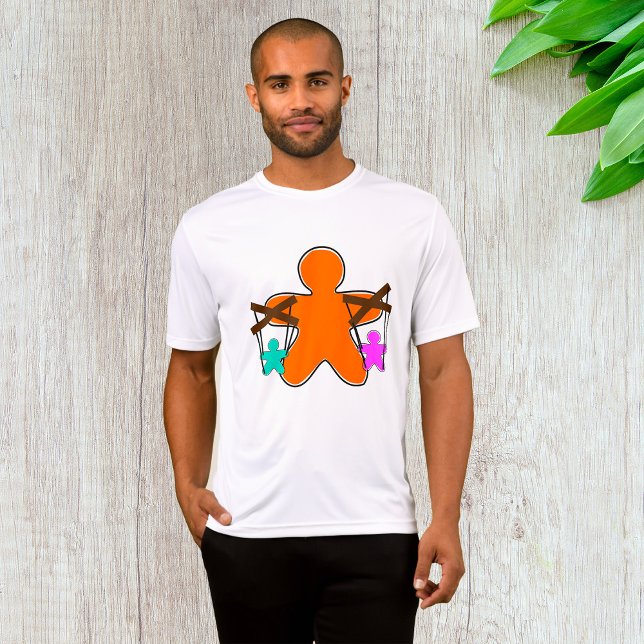 Camiseta Caracteres de Controle Mestre de Fantoche de Ginge (Criador carregado)