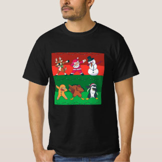 Camiseta Caracteres de Natal Dabbing