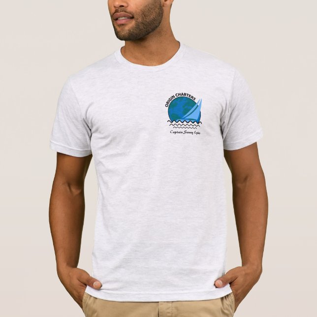 Camiseta 'Caracteres de Origem' Boat Capitão Ash Vivid Impr (Frente)