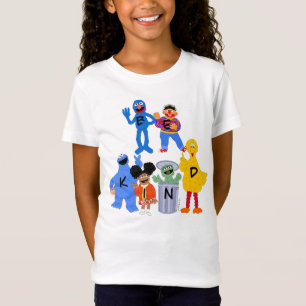 Camiseta Caracteres de Rua Sésamo Ser gentil - Linguagem