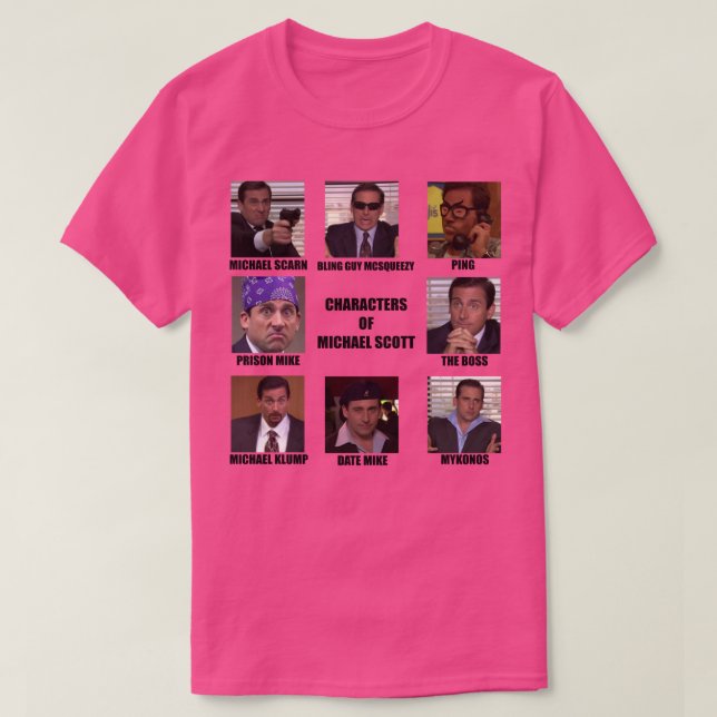 Camiseta Caracteres de Scott (Frente do Design)