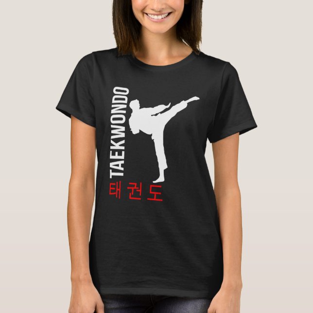 Camiseta Caracteres Taekwondo Tae Kwon Do Coreano (Frente)