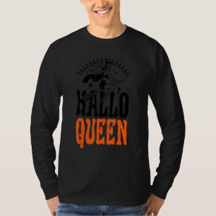 Camiseta Característica Yas Halloqueen Mulheres Halloween